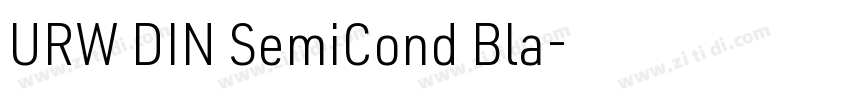 URW DIN SemiCond Bla字体转换